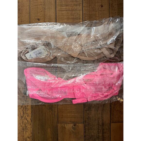 AEIRE Mesh Smoothez Bra's 36 C Balconette unlined underwire 2 Pack Multi-colors - Picture 2 of 6